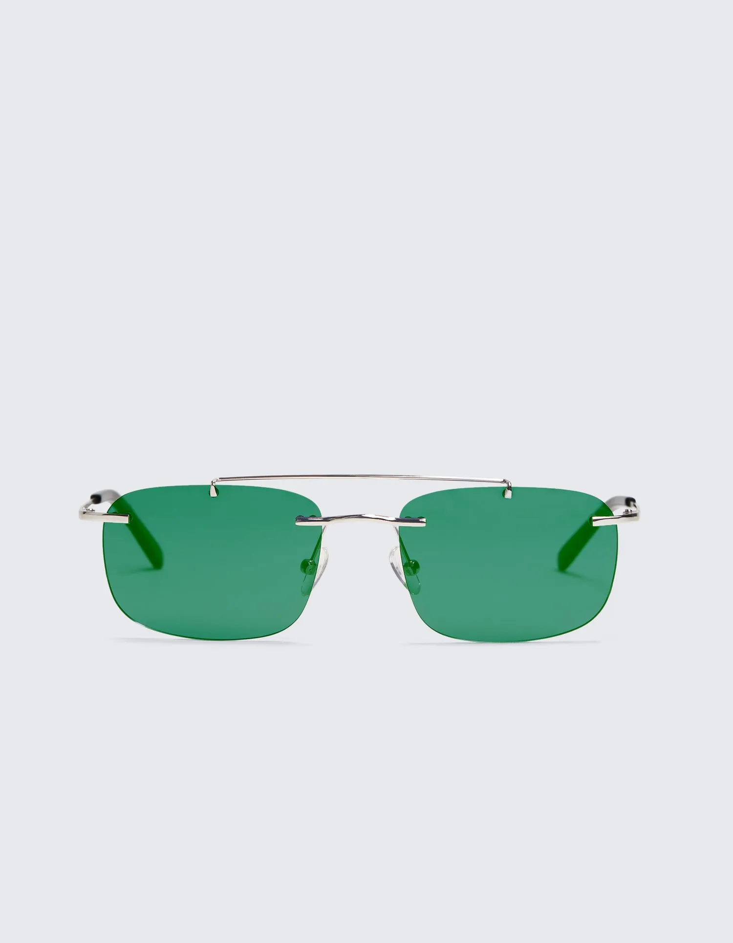 EYTYS Avery Matte Silver/Khaki Sunglasses | EYTYS